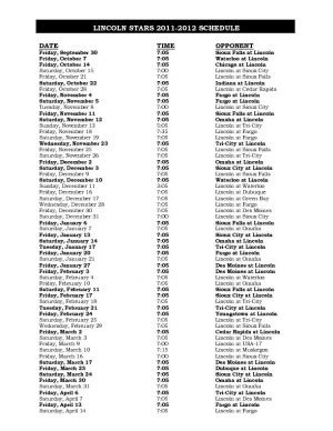 Lincoln Stars hockey schedule announced