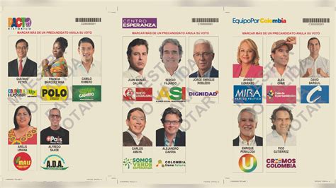 Elecciones Colombia 2022: Así es el tarjetón electoral y así debes marcar