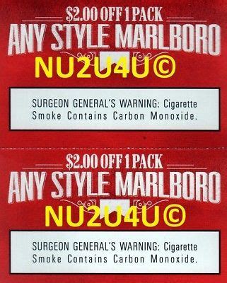 Marlboro Coupons - 2 X $2.00 OFF ANY PACK OF ANY STYLE MARLBORO ...