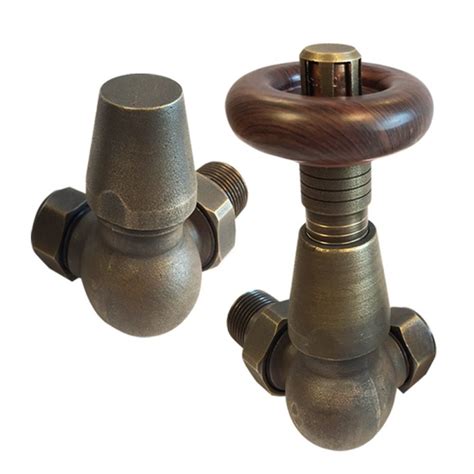 Antique Bronze Traditional Thermostatic Radiator Valves Corner