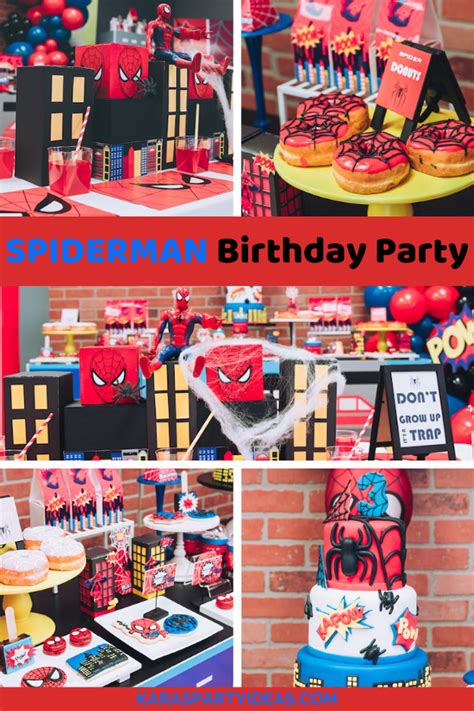 Kara's Party Ideas Spiderman Birthday Party | Kara's Party Ideas