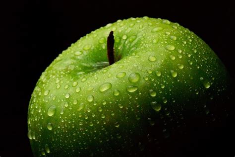 Still Life photograph of a water covered apple entitled "An Apple a Day", taken by Rhode Island ...