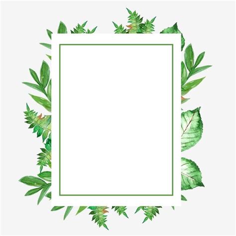 Leaf Border, Floral Border, Photoshop, Flower Border Clipart, Wedding Borders, Boarder Designs ...