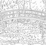 Claude Monet  Famous Art coloring Homeschool sketch template