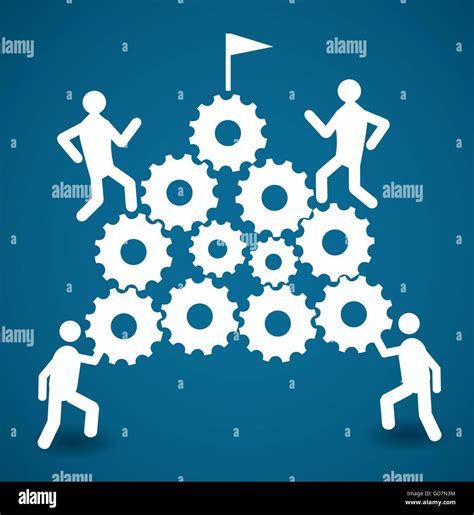 Teamwork, Vector illustration Stock Vector Image & Art - Alamy