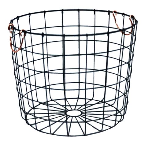 Round Wire Basket - Bronze | At Home