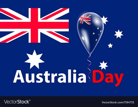 Australia day flag Royalty Free Vector Image - VectorStock