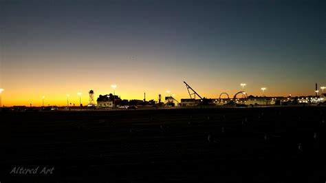 The skyline along the Ocean City boardwalk. | Ocean city, Ocean city boardwalk, Ocean