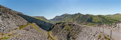 Dinorwic Quarry, Wales, UK stock photo. Image of cloudless - 108700556