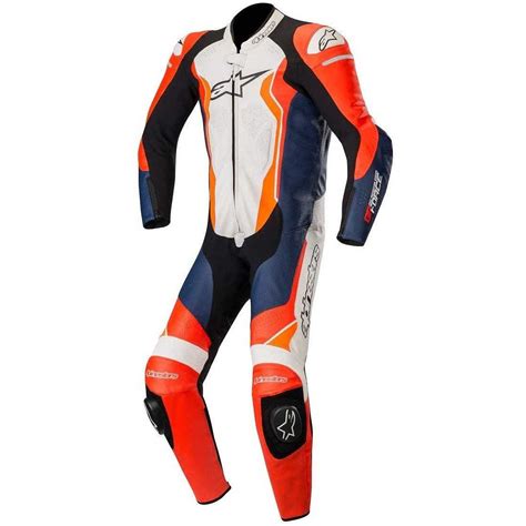 Alpinestars GP Force Full Leather Racing Suit 1pc Red Black White Orange For Sale Online ...