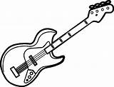 Electric Guitar Coloring Page At GetColoringscom  Free printable sketch template