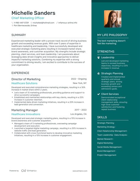 3 Chief Marketing Officer Resume Examples & How-To Guide for 2024