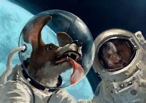 Desktop Space Dog Wallpapers - Wallpaper Cave