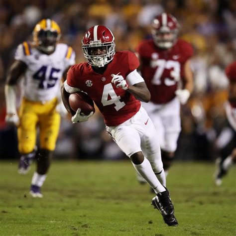 Alabama's Jerry Jeudy with a Spectacular Catch for a 30-Yard Gain vs. LSU Tigers