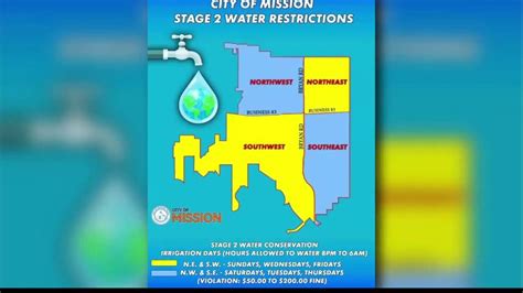 Mandatory water restrictions now in effect in Mission