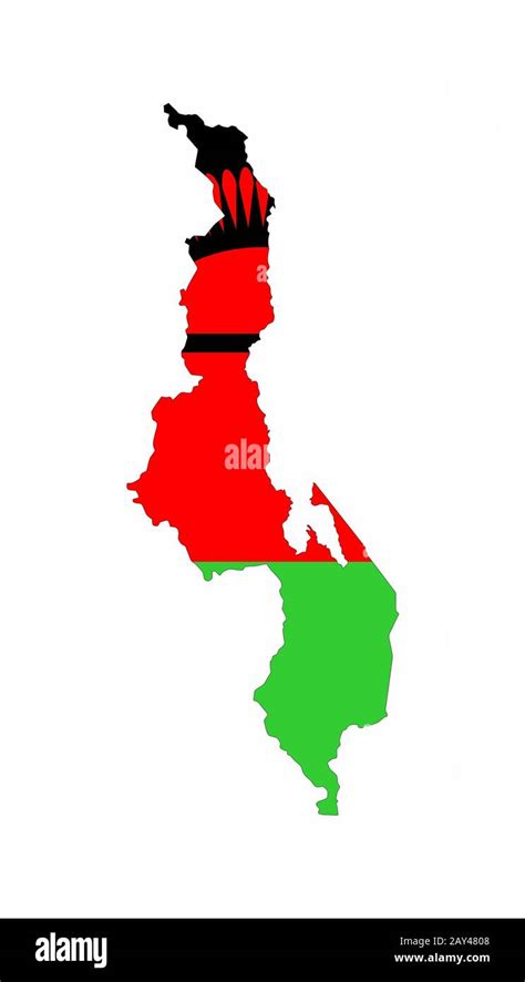 malawi flag map Stock Photo - Alamy