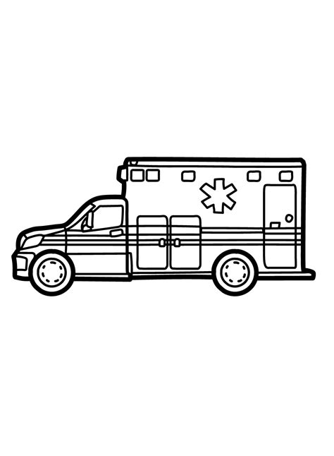 Ambulance Coloring Pages Printable for Free Download