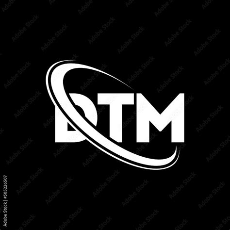 DTM logo. DTM letter. DTM letter logo design. Initials DTM logo linked ...