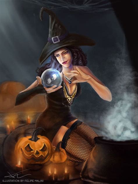 Halloween Witch by https://www.deviantart.com/felgart on @DeviantArt | Halloween witch ...