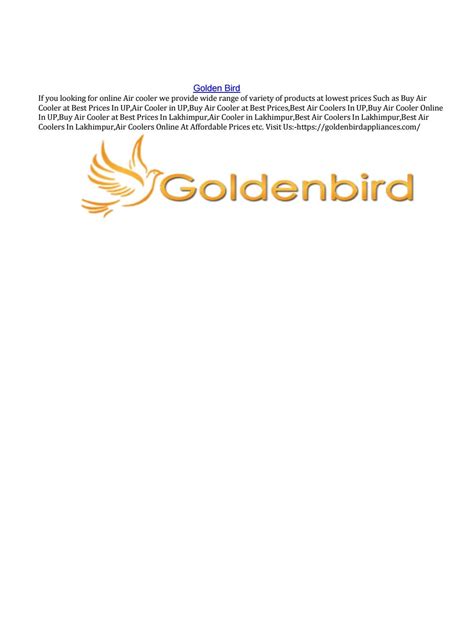 Golden Bird by goldenbirdappliances - Issuu