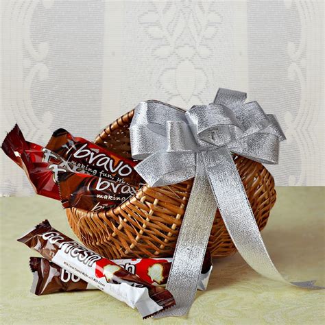 Imported Chocolate in a Basket @ Best Price | Giftacrossindia