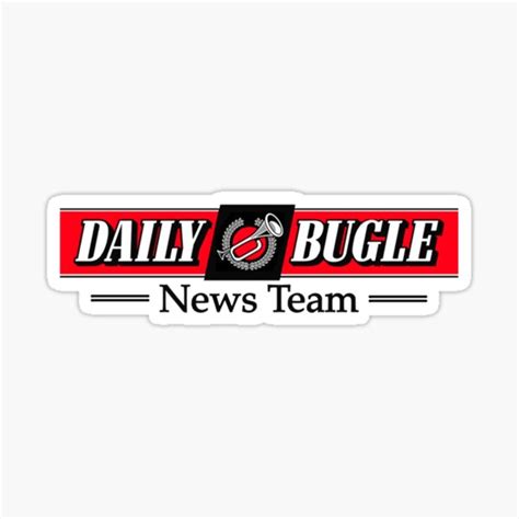 "Daily bugle news team" Sticker for Sale by LaneSimone | Redbubble