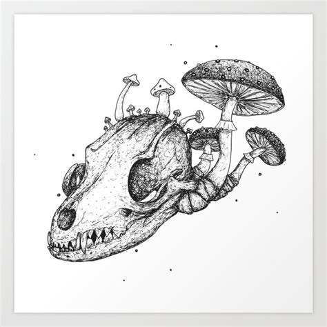 Fox Anatomy Art Print by kvtz | Society6