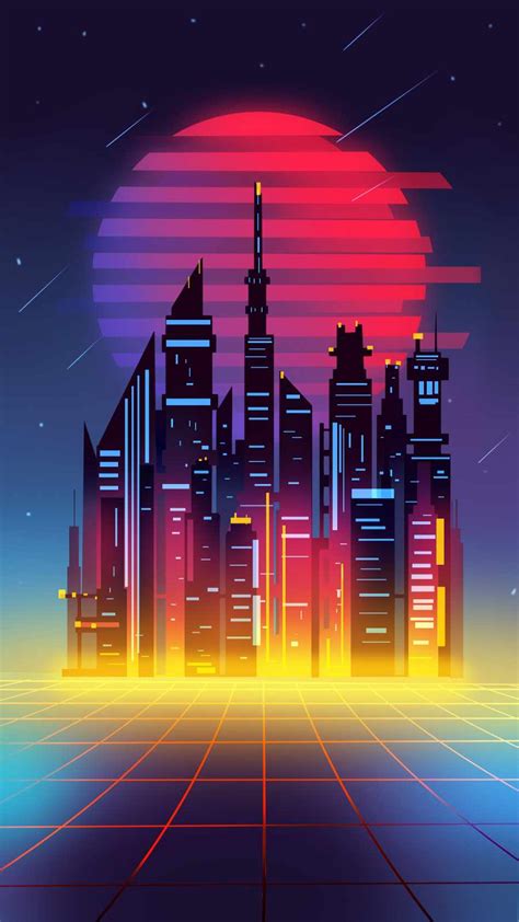 Cyber City iPhone Wallpaper - iPhone Wallpapers