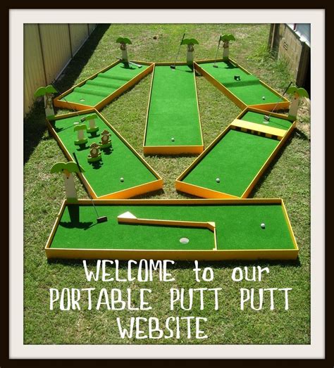 Home - Portable Mini Golf | Homemade outdoor games, Outdoor games for kids, Backyard games