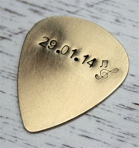 Personalized Guitar Pick Custom Guitar Picks brass Guitar - Etsy