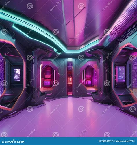 A Futuristic Cyberpunk-themed Underground Hideout With Glowing Screens And Industrial Pipes4 ...