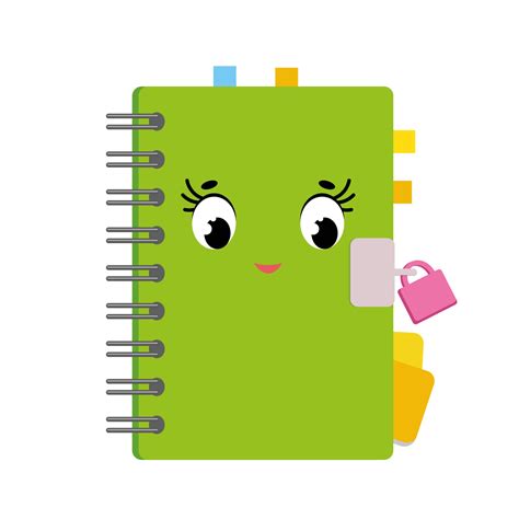 Cute cartoon notebook 2957439 Vector Art at Vecteezy