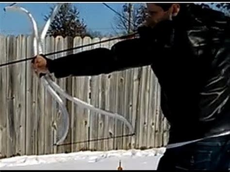 Shooting the Penobscot-Style PVC Double-Bow - YouTube