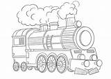 Vapor Locomotora Coloriage Tren Locomotiva Dampflokomotive Hellokids  sketch template