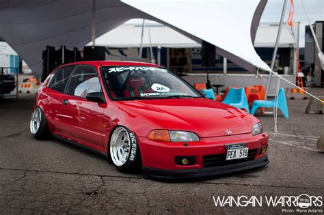 Just saw this stanced Honda Civic EG : Stance