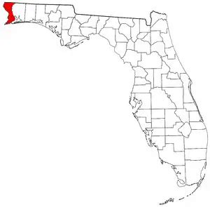 Escambia County Florida - MapSof.net