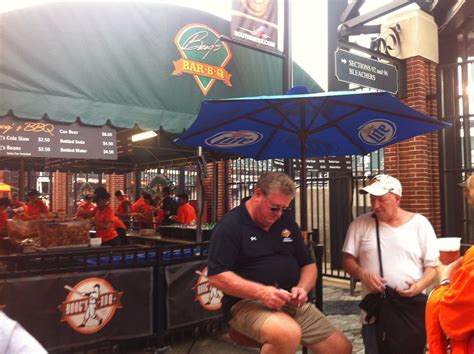 Boog Powell still doing his thing at Boog's BBQ- Camden Yards. | Camden yards, Boog powell ...