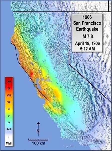 Major Earthquakes - The San Andreas Fault