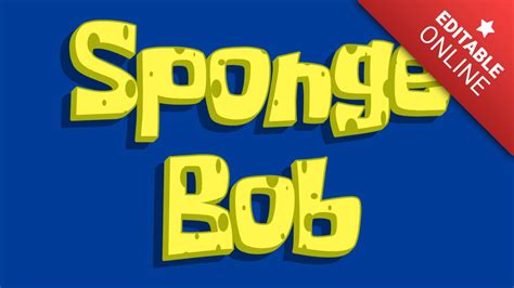 SpongeBob Logo | Text Effect Generator