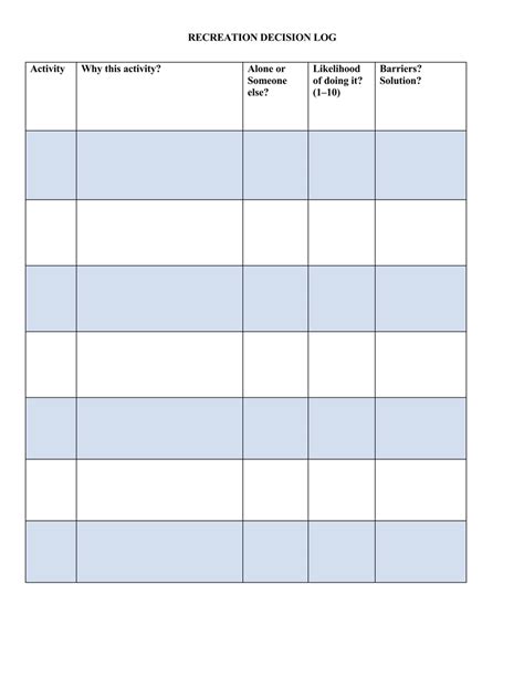 Free Decision Log Templates (for Excel, Word, PDF)