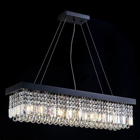 Rectangular Crystal Chandelier - Dining Room Crystal Chandeliers | Crystal chandelier dining ...