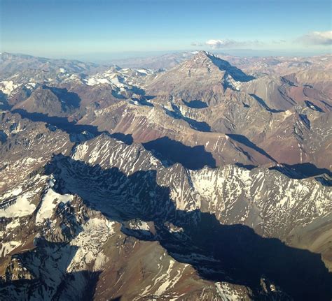 Aconcágua Mountain (6,960.8 meters of altitude/22,837 ft.), Argentina, Andes Mountain Range. - a ...