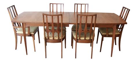 Broyhill Brasilia Mid-Century Modern Walnut Dining Set on Chairish.com | Dining table chairs ...