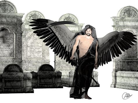 Thanatos God of Death Digital Art by Quim Abella