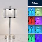 E27 RGB Acrylic LED Desk Lamp 100v Round Coloured Glass Table Lamps