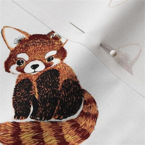 red panda graphit | Spoonflower