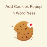 How to Add a Cookies Popup in WordPress