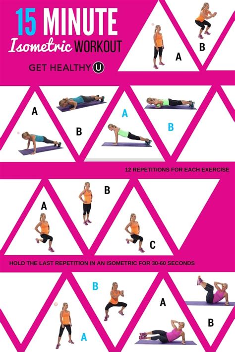 Isometric Exercises Chart