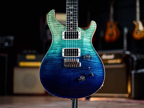 PRS Limited Edition Custom 24 Wood Library in Blue Fade - Guitar Gear ...