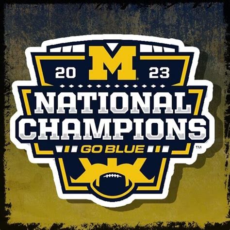 2023 NATIONAL CHAMPIONS MICHIGAN WOLVERINES FULL COLOR DECAL STICKER | eBay